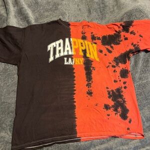 Heavyweight TieDye “Trappin” t shirt 3x